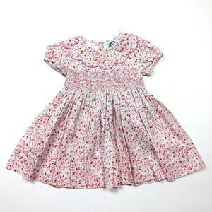 Floral Pink Kids Casual Dress